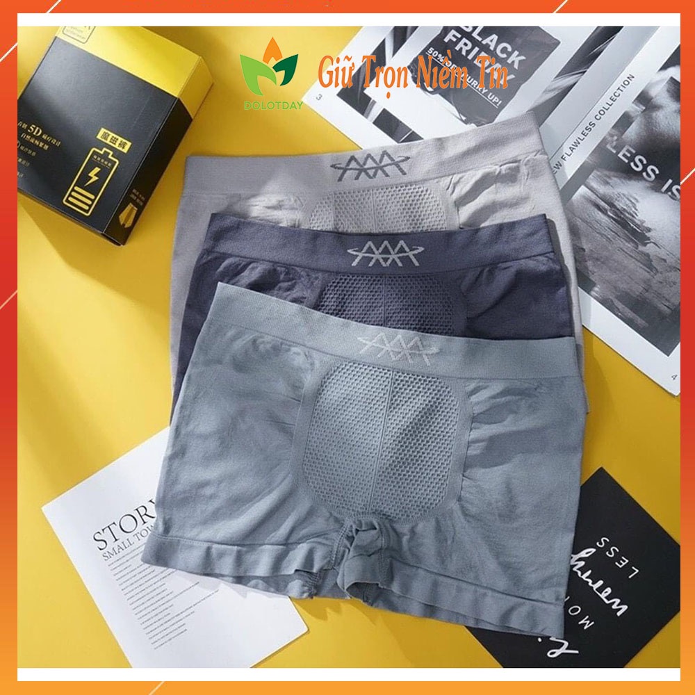 Hộp 3 sịp nam co giãn 4 chiều sợi kháng khuẩn 3A LOTNAM15