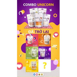 Combo bánh tráng ngọt ABI 4 vị: phô mai, matcha, khoai môn, socola.
