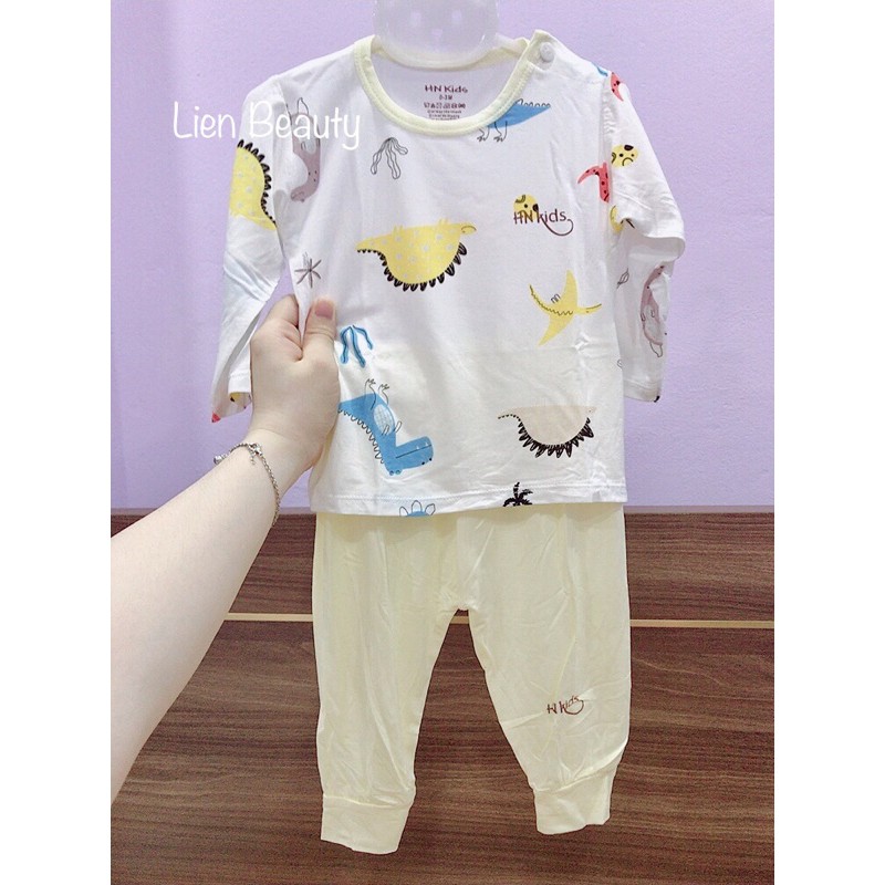 Bộ Dài Tay HN Kids Chất Peptit Mặc Mát Lịm Cho Bé