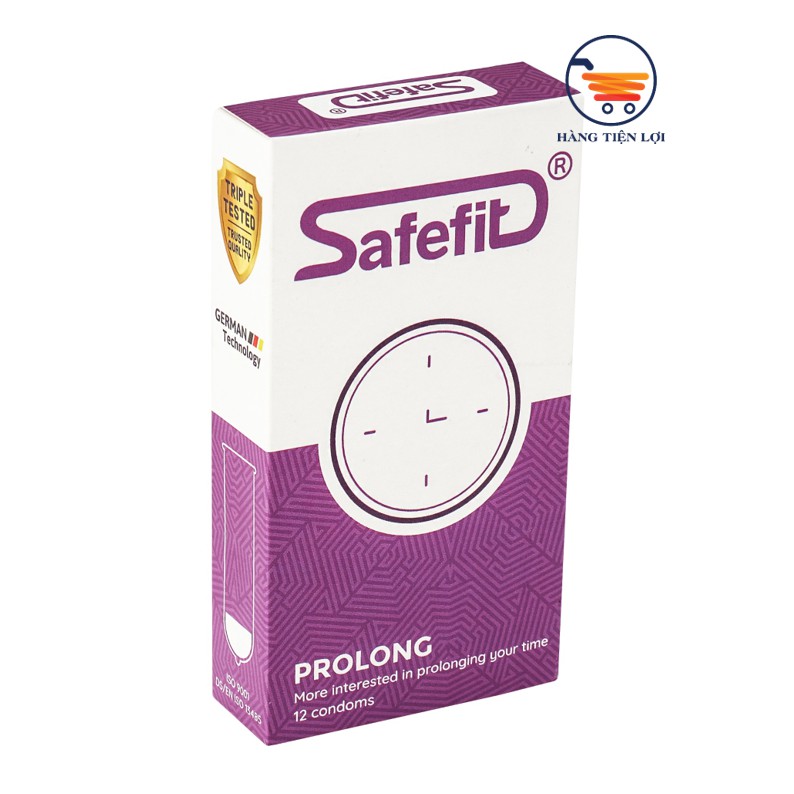 Bộ 3 hộp bao cao su Safefit 4in1 - Prolong - Untra thin - mỗi hộp 12 chiếc