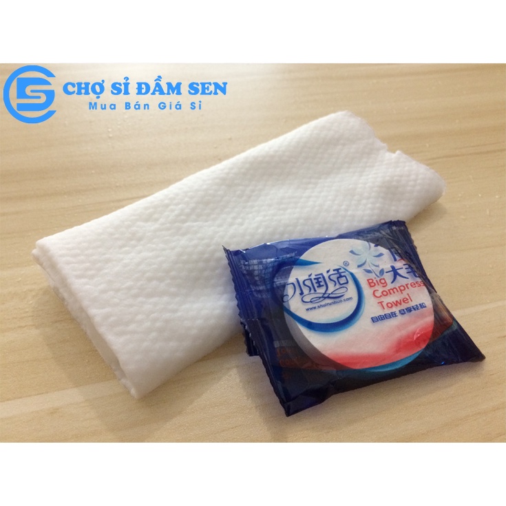 Khăn Tắm Nén 30*60cm Đa Năng. Khăn Du Lịch cotton dùng 1 lần, Khăn Đa Năng Tự Nhiên Thấm Nước Tốt G384-KhanTamNen-Trang