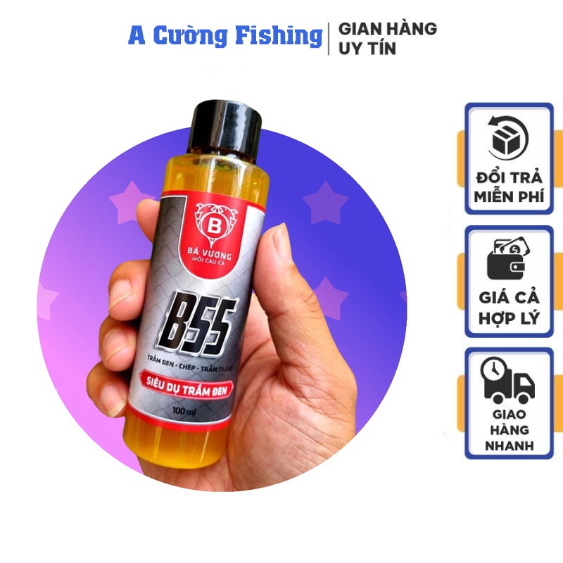 Siêu dụ trắm đen, chép, trắm trắng B55 mồi câu Bá Vương