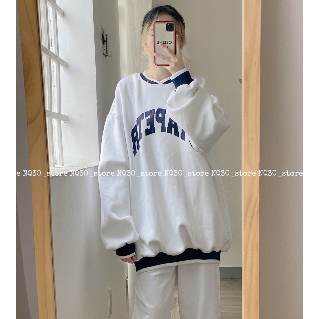 Áo Sweater STAPERT Nỉ Bông Form Rộng Nam Nữ Unisex | BigBuy360 - bigbuy360.vn