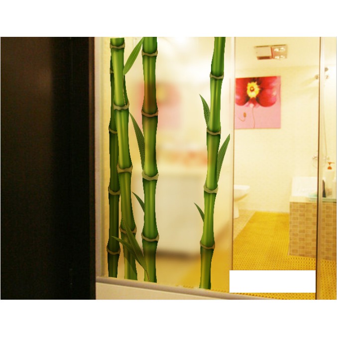 Decal Dán Kính Cao Cấp - Trúc Xanh ( 60x116 )