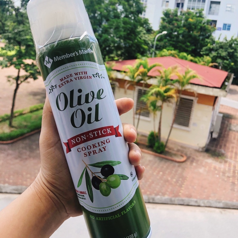 [7oz] Dầu ăn kiêng Oliu dạng xịt Members mark ( eat clean , keto , gymer , tiểu đường )