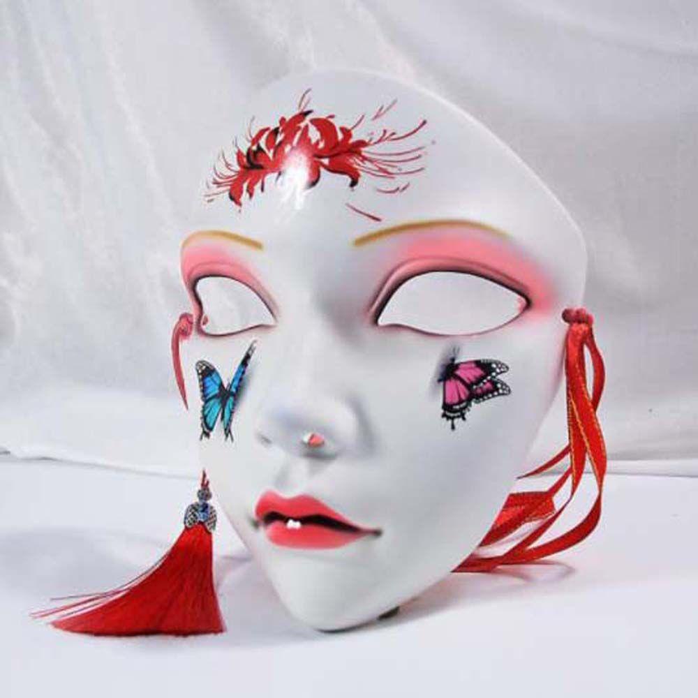 Mặt nạ hóa trang halloween SJJL họa tiết hình bướm và hoa xinh xắn