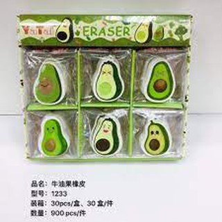 Túi 2 gôm Yatai hình trái bơ hoặc 4 gôm hình mặt cười