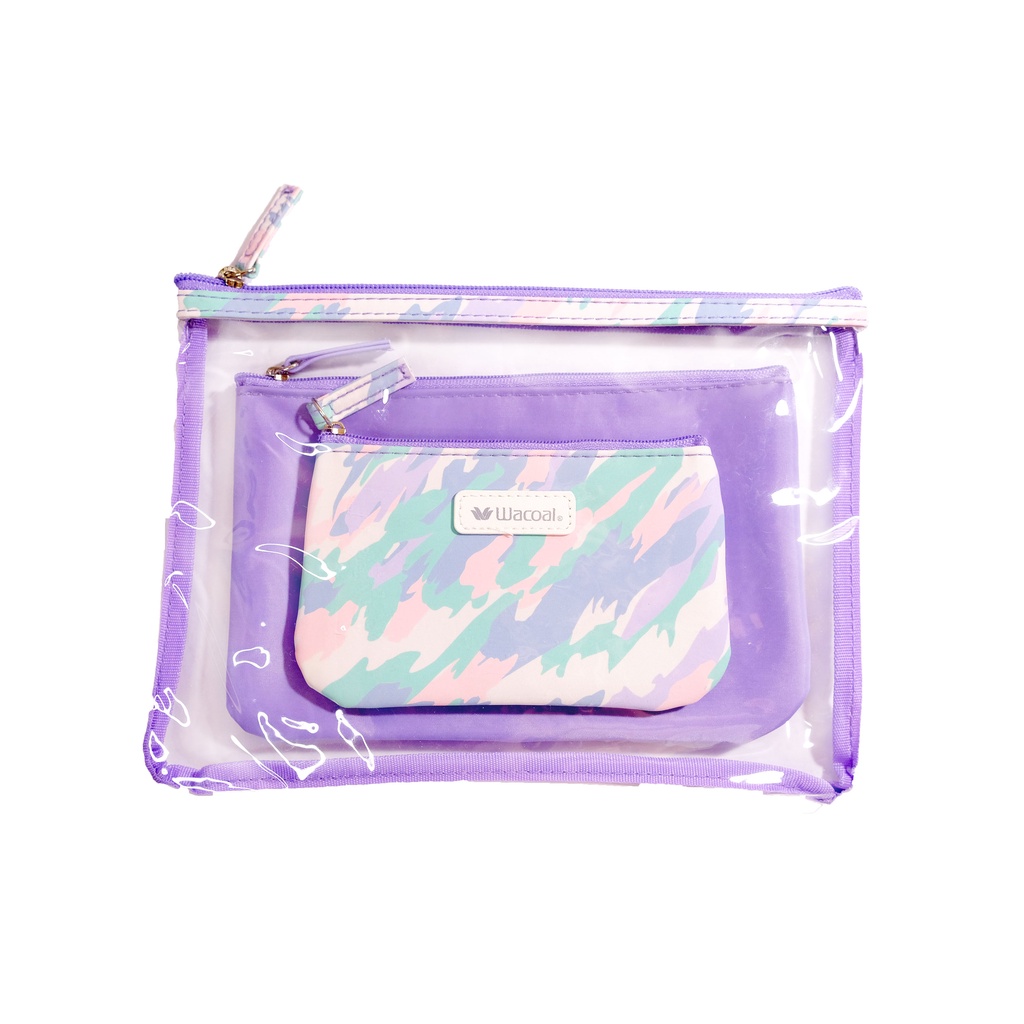 [QUÀ TẶNG KHÔNG BÁN] Bộ 3 túi phụ kiện, bóp Wacoal