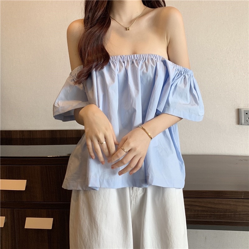 Áo nữ trễ vai mặc được nhiều kiểu dễ phối hợp áo quần khác nhau