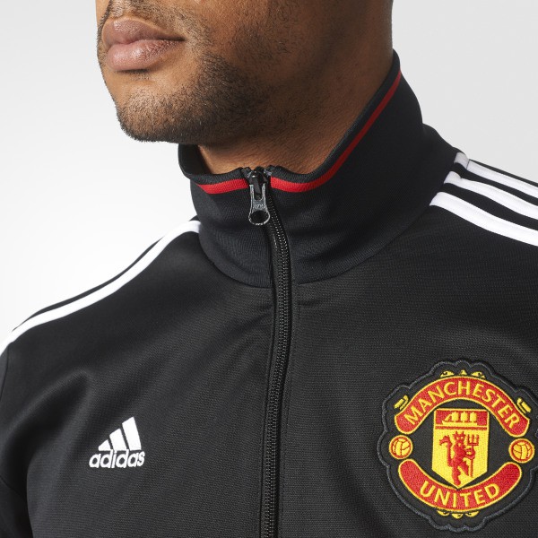 A1562 - Áo Adidas MANCHESTER UNITED 3-STRIPES TRACK JACKET, Hàng xuất xịn, chất nỉ cực đẹp