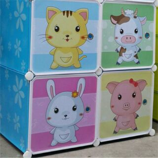 Tủ nhựa ghép 4 ô