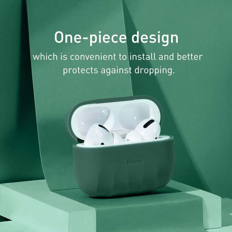 Vỏ Baseus Bằng Silicon Bảo Vệ Hộp Đựng Tai Nghe Airpod