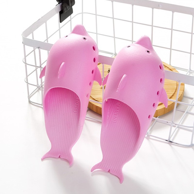 Dép Cá Heo Ngộ Nghĩnh Cho Bé Cao Su Dẻo PVC Size 24-35 - Hàng Nhập Quảng Châu - Lucky Girl shop