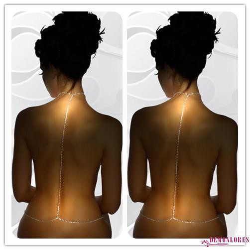 Dây đeo cơ thể bodychain đính đá phong cách quyến rũ dành cho nữ