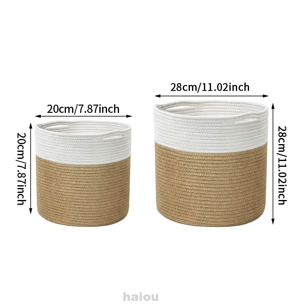 Living Room Floor Washable Home Decor Large Capacity Modern Cotton Rope For Flower Pot Woven Storage Basket