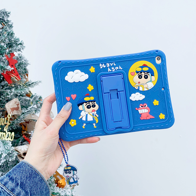 Dễ Thương Ốp Máy Tính Bảng Silicon Hình Cậu Bé Bút Chì Shin Chan Đáng Yêu Cho Ipad2020 10.2 Inch Apple Air 4 / 3 / 2 Mini5