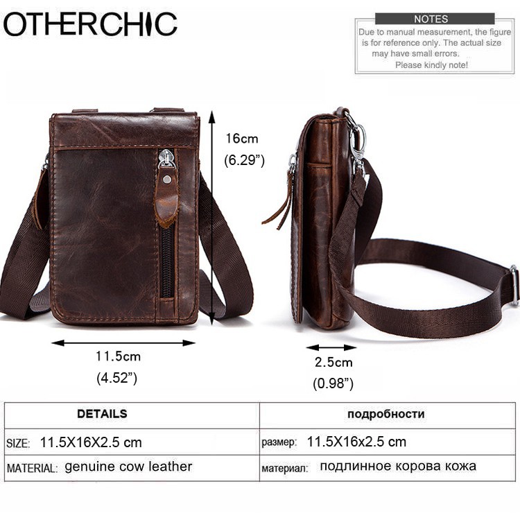 Túi da đeo thắt lưng đựng điện thoại cho nam