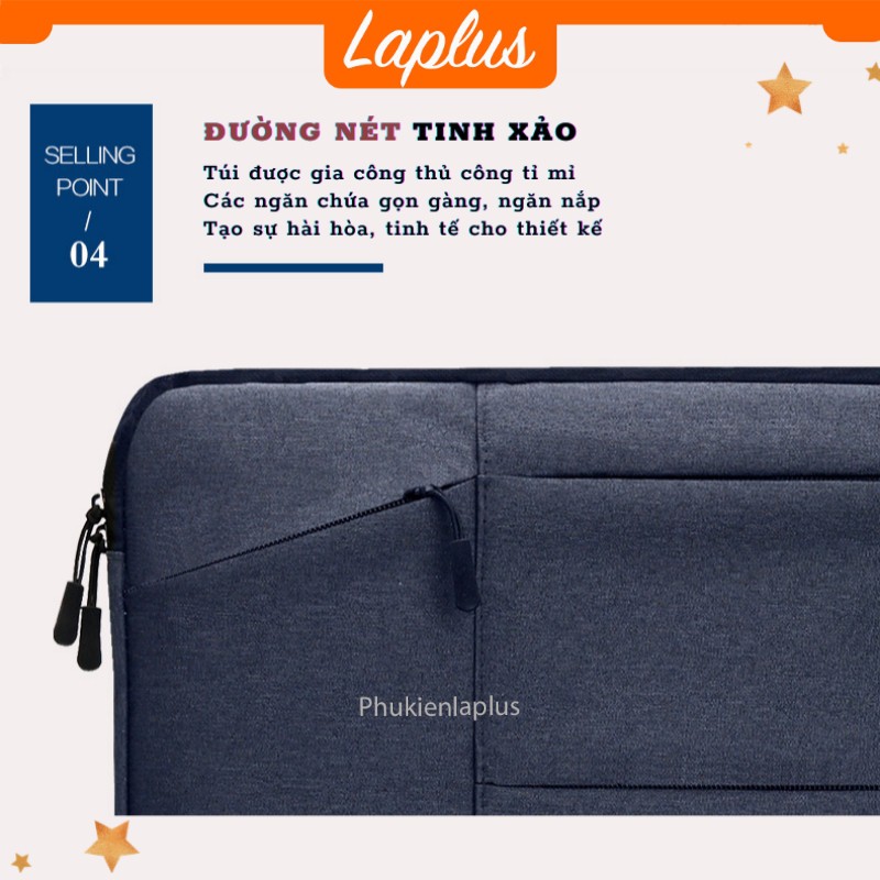 Túi Macbook / iPad / Laptop / Chống Sốc - Bề Mặt Hạn Chế Thấm Nước - Có Lót Nhung Bên Trong (Full Size Các Dòng Máy)