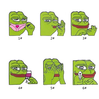 Trâm cài áo họa tiết ếch Pepe chất lượng cao độc đáo