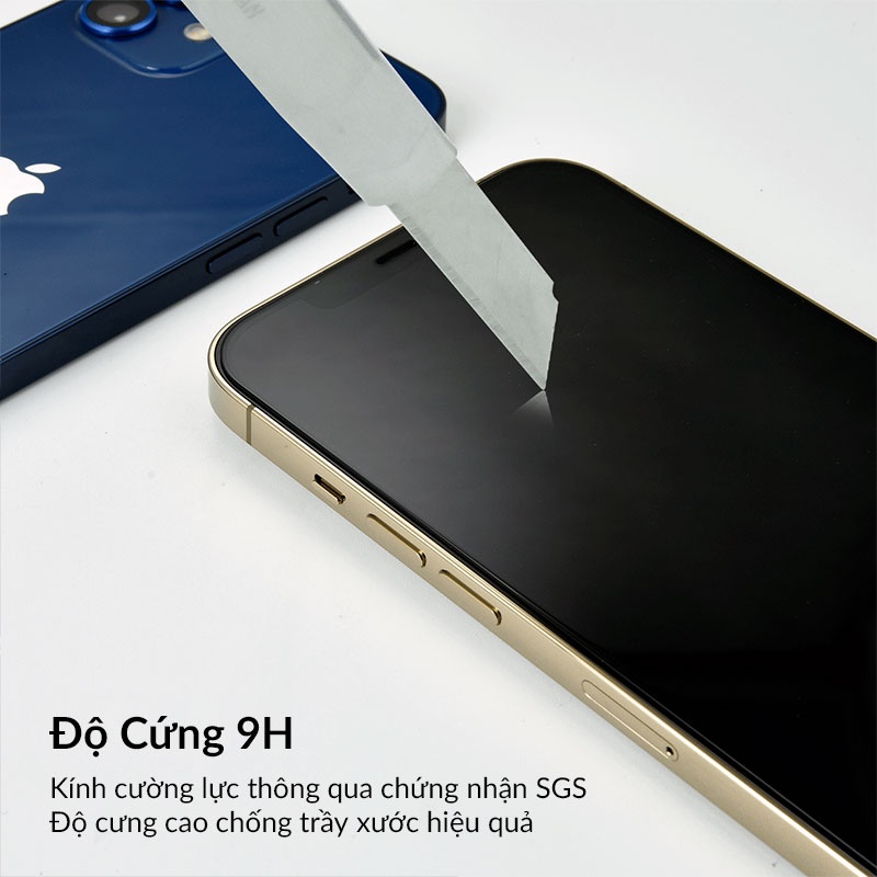 Kính Cường Lực iPhone HODA 0.33mm Cho iPhone 11 Series,Trong Suốt,  Độ Cứng 9H, Cong 2.5D, Full Màn Hình, Chống Trầy Tốt