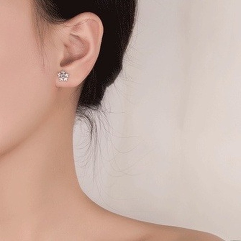 Bông Tai Hình Hoa Tuyết Đơn Giản Phong Cách Ngọt Ngào Thời Trang Mùa Hè 210807