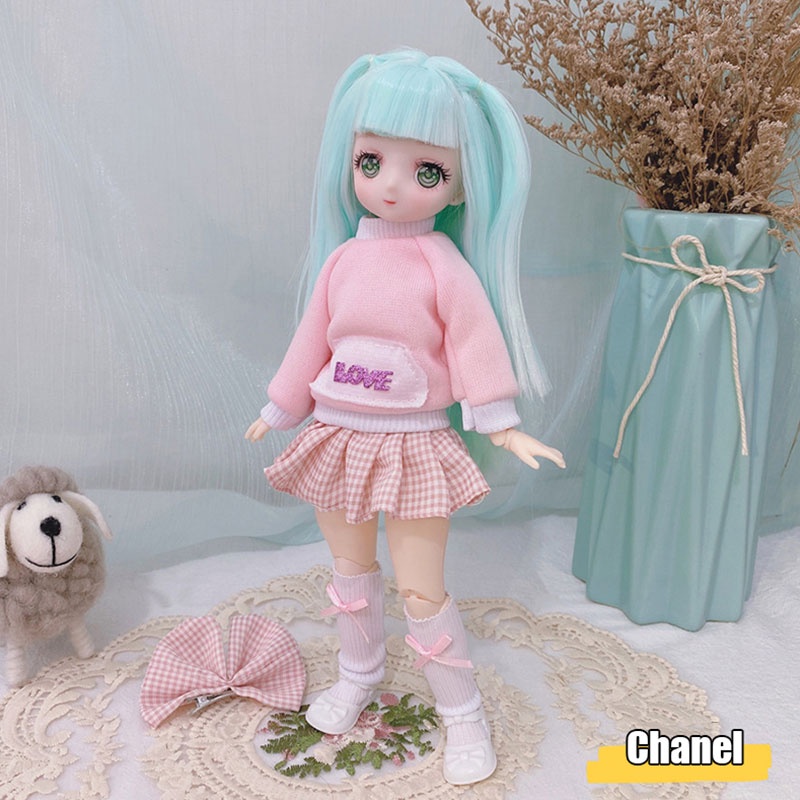 Búp Bê Barbie Có Khớp Chuyển Động 30cm 6 Điểm Kèm Tóc Mềm Mại Làm Quà Tặng Sinh Nhật Mới
