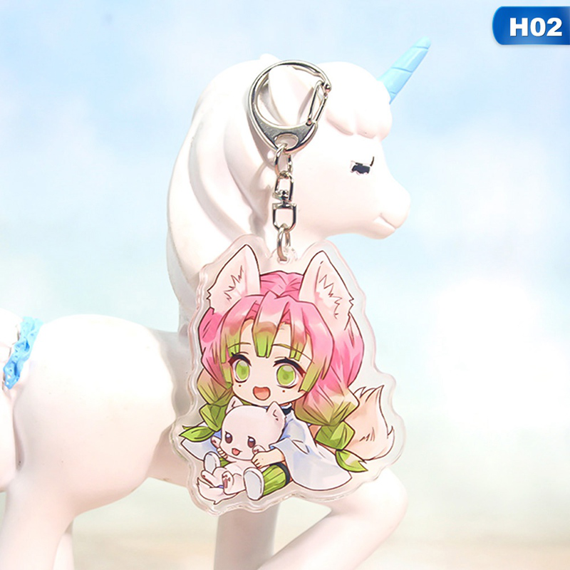 flowersqueen Móc khóa hình nhân vật anime dễ thương