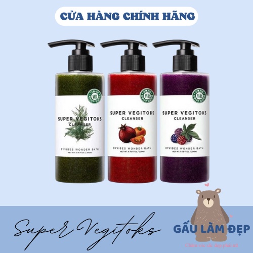 SỮA RỬA MẶT THẢI ĐỘC RAU CỦ SUPER VEGITOKS- 300ml