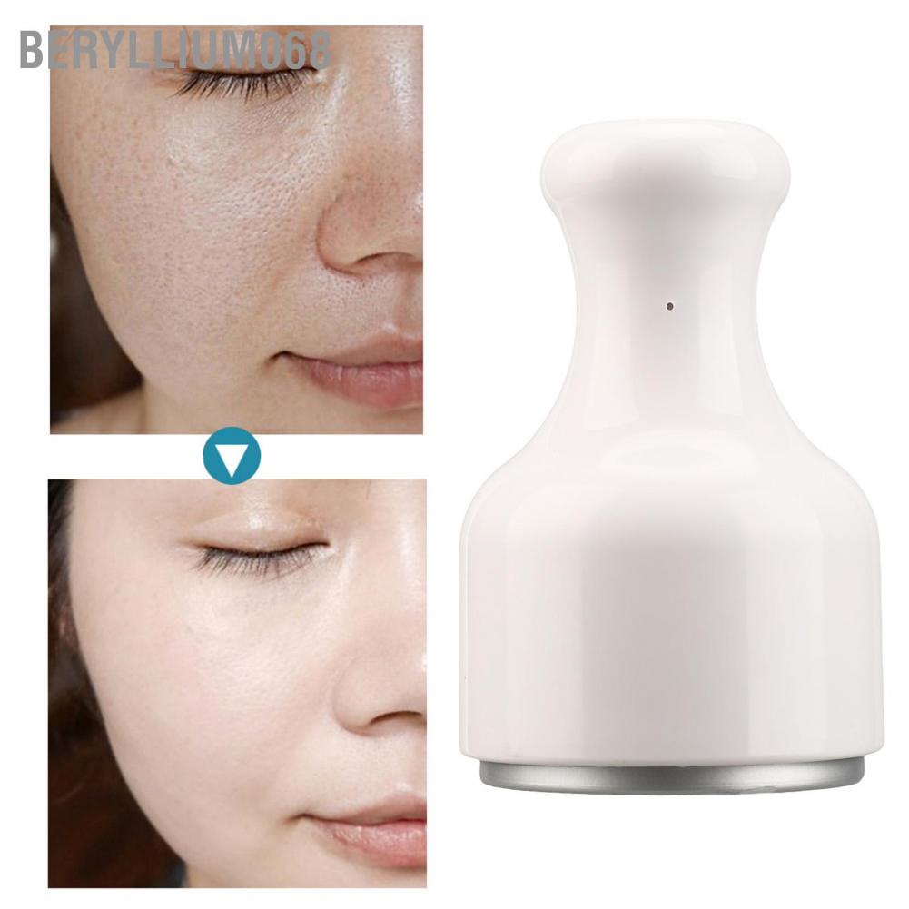 Thanh lăn lạnh massage mặt - Con lăn lạnh Massage mặt bằng đá Làm mát phục hồi da Mặt Thu nhỏ lỗ chân lông Trắng - Beryllium068