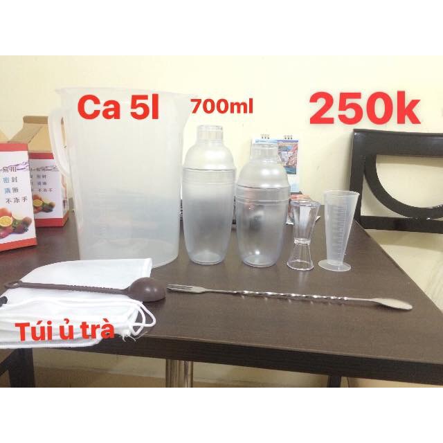 Bộ dụng cụ pha chế trà sữa Trà chanh Trà Hoa quả
