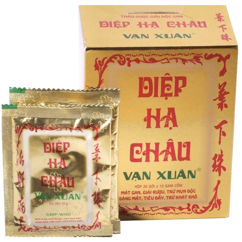 TRÀ DIỆP HẠ CHÂU VẠN XUÂN MÁT GAN, GIẢI ĐỘC