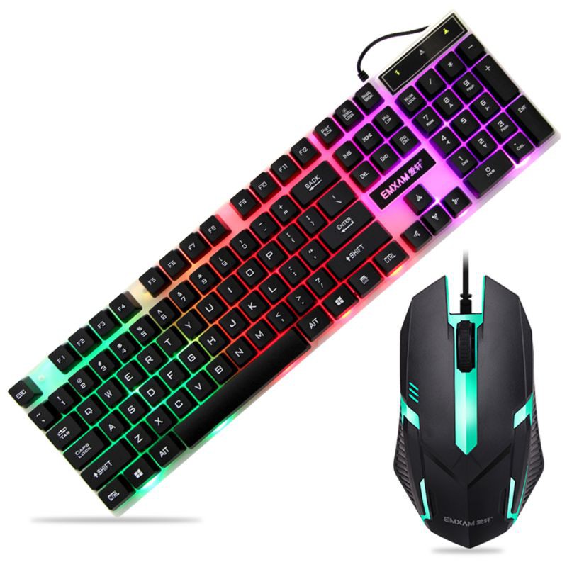 btsg* Keyboard Waterproof Mouse Mouse USB Wired Gaming Accessories for Microsoft HP LG PC Notebook Win XP