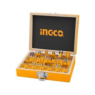 6.3mm bộ 12 mũi phay gỗ ingco akrt12141