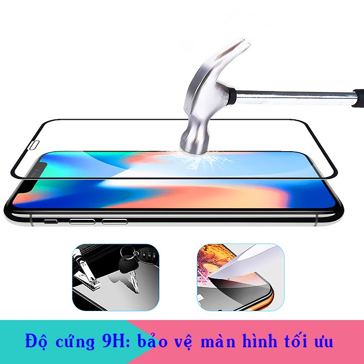 [FREESHIP ĐƠN 50K] Kính cường lực điện thoại Samsung Galaxy A9 pro - Full màn hình - màu Đen