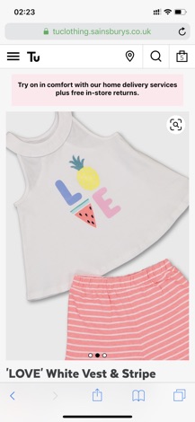 Set bộ hè bé gái Tu auth size 3-4y