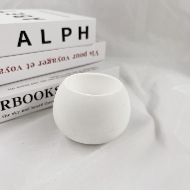 Khuôn Silicone Làm Giá Đỡ Đèn Cầy Hình Tròn Tiện Dụng