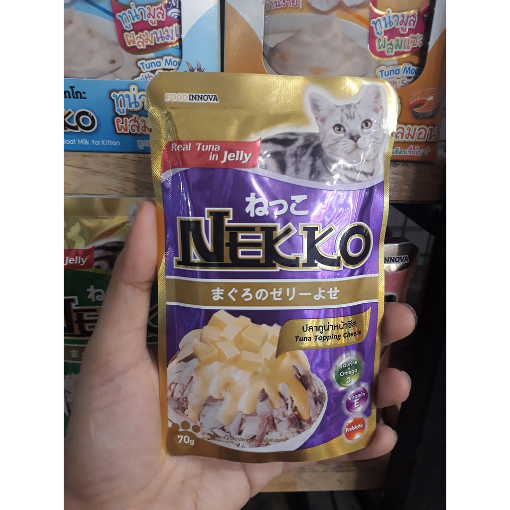 Sốt cá ngừ cho mèo Nekko Tuna Nhật Bản 70g