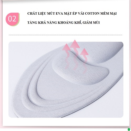 Miếng lót giày đế bằng massage 4D hỗ trợ chỉnh hình chân cho nam nữ – PK17