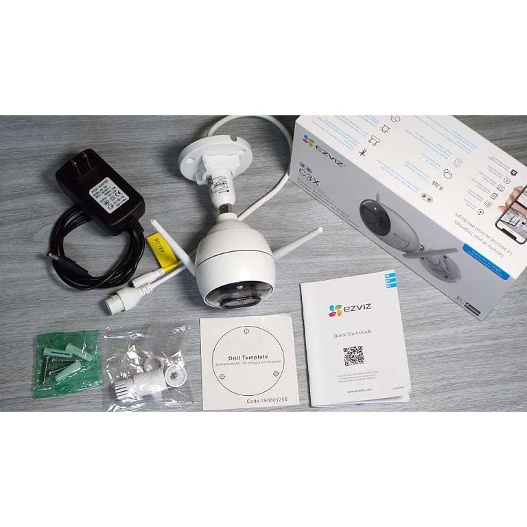 Camera Wifi ngoài trời EZVIZ C3X CS-CV310-C3-6B22WFR 2.0Mp 1080p - Ban Đêm Có Màu - Đàm thoại 2 chiều - Hàng chính hãng