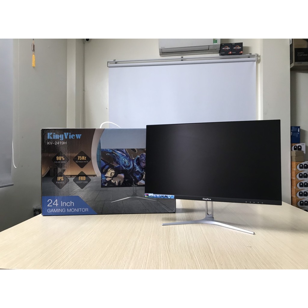 Màn Hình 24 Kingview KV 2419H IPS 75Hz phẳng Full Viền | WebRaoVat - webraovat.net.vn