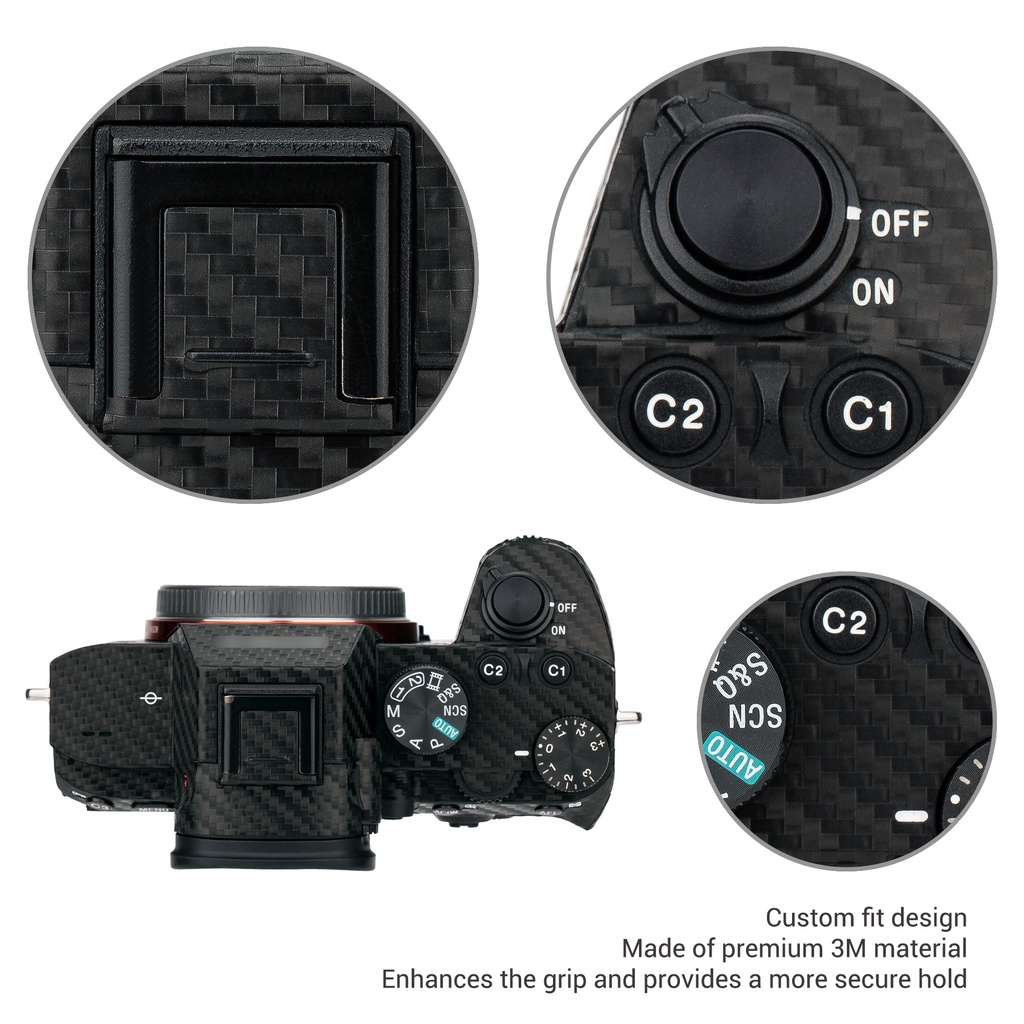 JJC Phim Bảo Vệ Chống Trầy Xước Cho Sony A7S3, Miếng Dán Trang Trí Chống Trượt Cho Máy Ảnh Sony a7S III A7S3, Chất Liệu 3M Không Bã Thiết Kế Phù Hợp Tùy Chỉnh