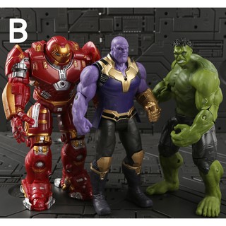 Bộ 3 Mô Hình Avengers Gồm Thanos, Hulk, Hulkbuster - Mô Hình Avengers