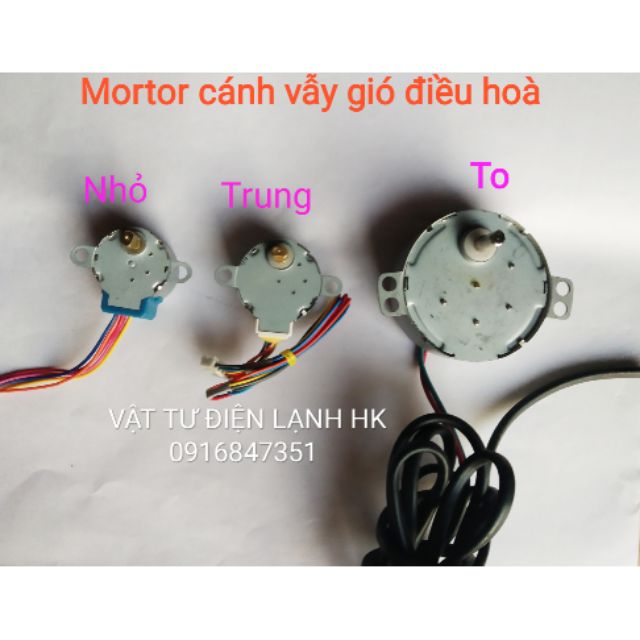 Motor chậm đảo gió điều hoà đa năng - Mô tơ cánh vẫy quạt máy lạnh