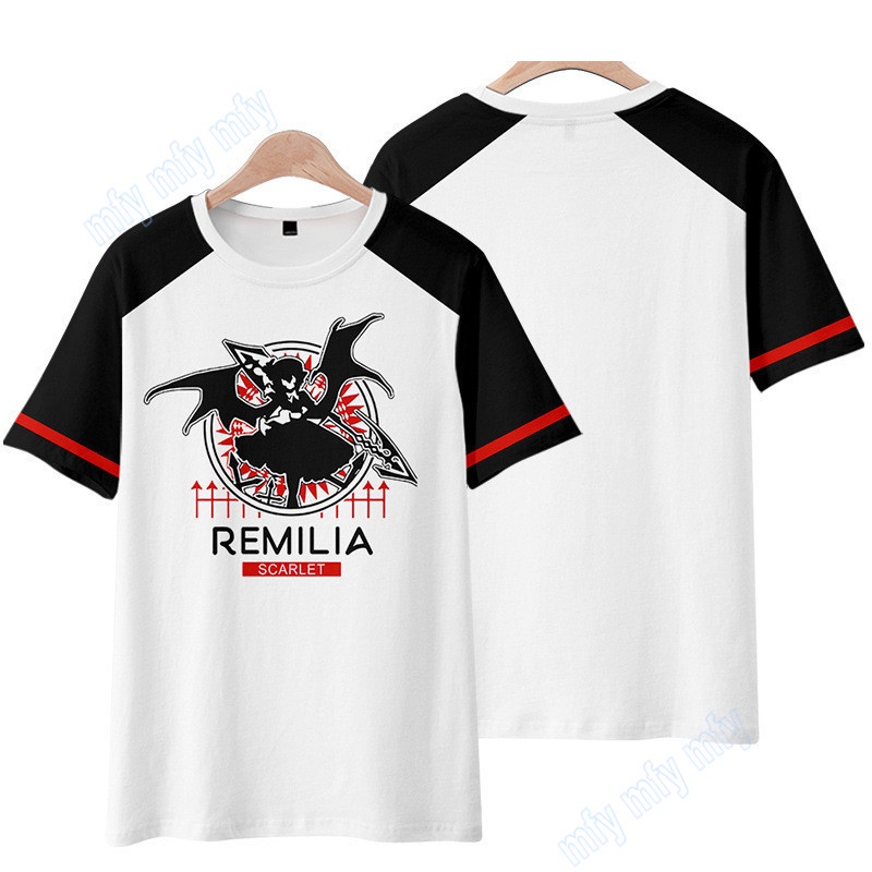 Áo Thun Tay Ngắn Cổ Tròn Hóa Trang Nhân Vật Anime TouHou Project Cho Nam Nữ