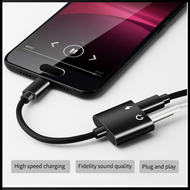 Đầu Chuyển Đổi Âm Thanh USB Type C Sang Jack Cắm Tai Nghe 3.5mm Cho Samsung S8 Huawei mate 9 LG G5