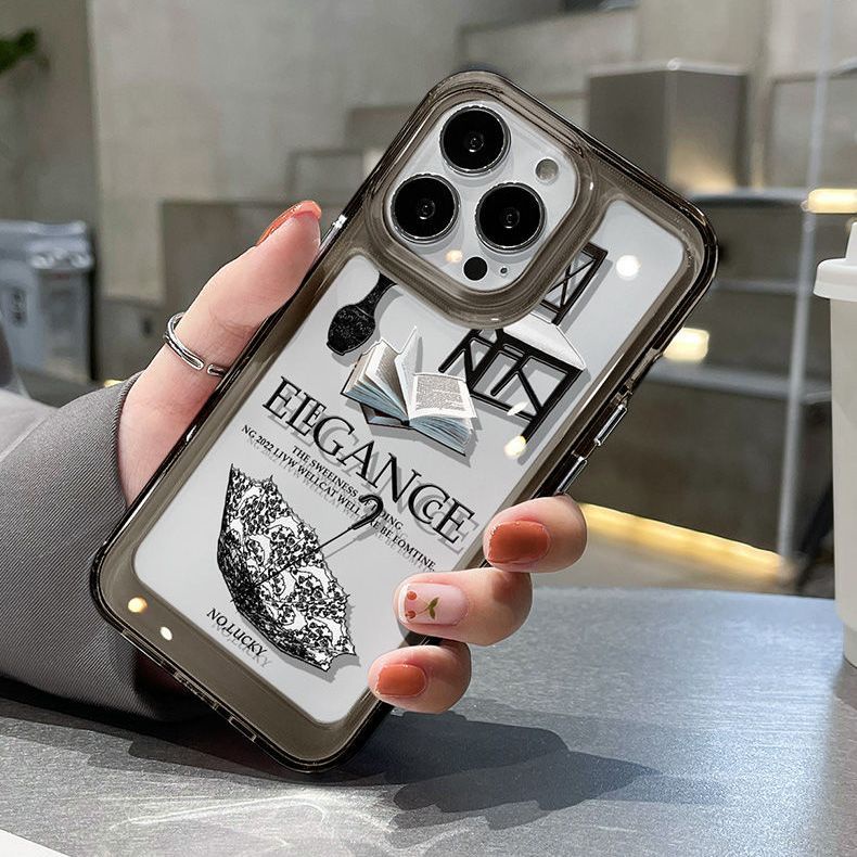 Ốp Điện Thoại Silicon TPU Mềm Đen Trong Suốt Chống Sốc Cho IPhone 14 13 12 11 Pro Max XS XR X 8 7 6S Plus