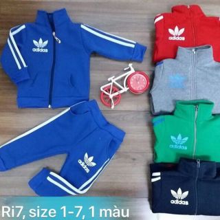 Bộ nỉ khóa Adidas