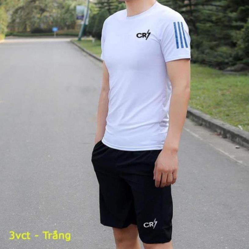 Bộ Thể Thao Nam Chính Hãng Cr7 Thun Lạnh Co Giãn 4C Hàng Cao Cấp Loại 1