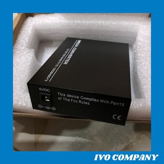 Thiết Bị Chuyển Đổi Quang Điện 1 Sợi Media Converter 1FO 1Gbps BLACK Singlemode Singlefiber