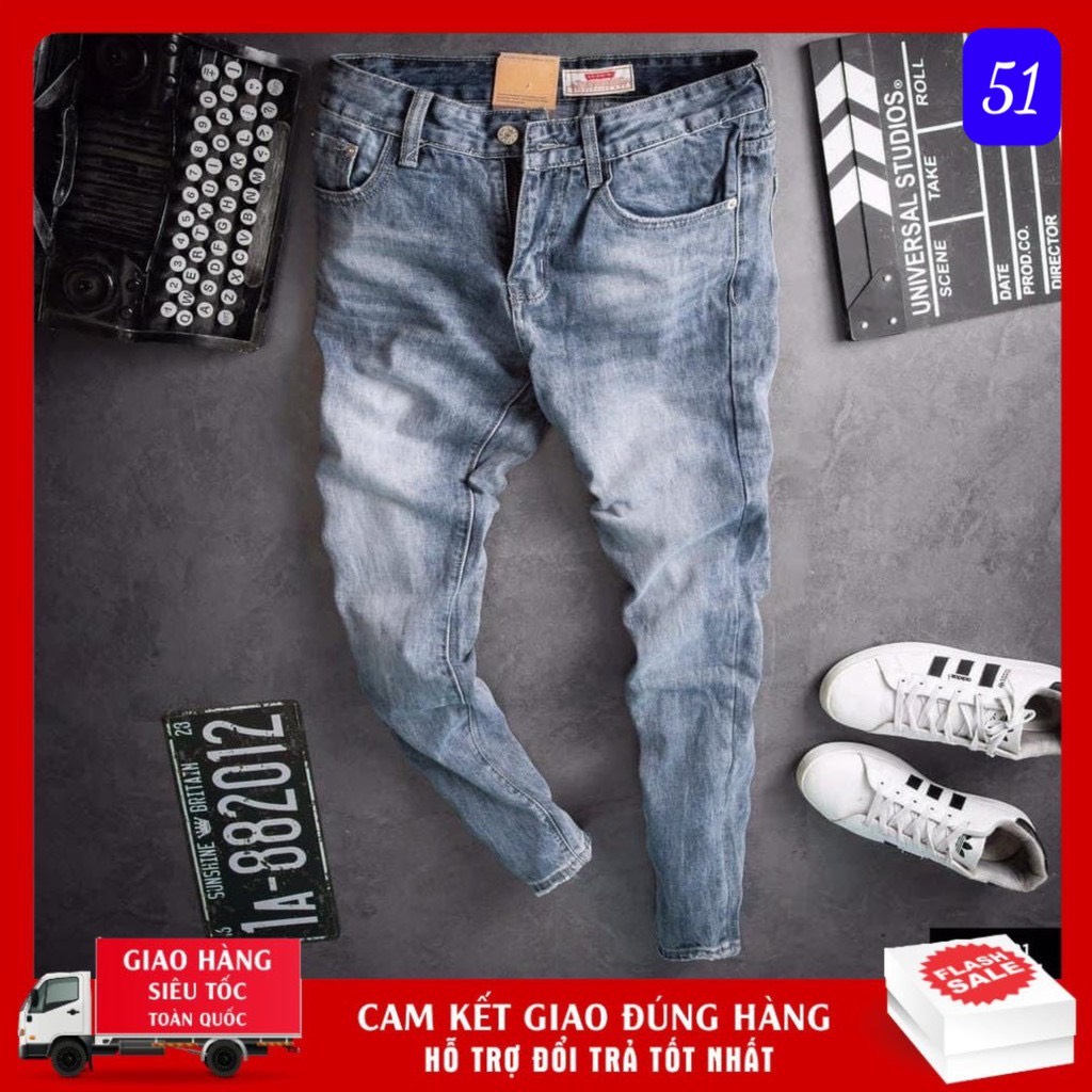 Quần jean nam đen rách gối chất bò cao cấp co dãn 4 chiều cực đẹp, quần rin nam màu đen trơn không rách đẹp Annhien01 | BigBuy360 - bigbuy360.vn